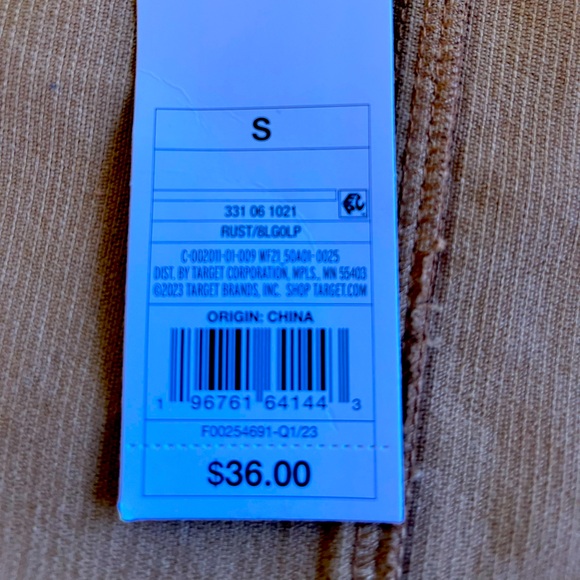 Cordoury rust jacket by wild fable. - Picture 9 of 9